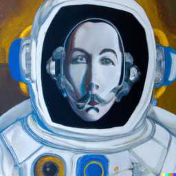 an astronaut, painting by Salvador Dali generated by DALL·E 2